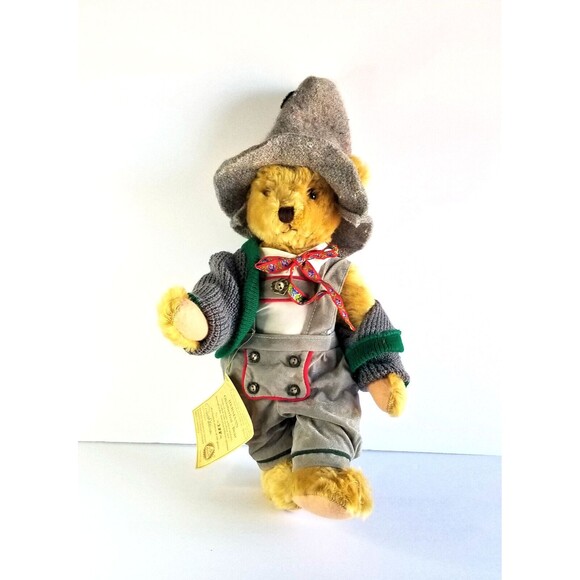 Vtg HERMANN Oktoberfest Mohair Teddy Bear Limited Edition Collectible 1994 - Picture 2 of 15